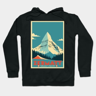 Zermatt,Matterhorn,Switzerland,Ski Poster Hoodie